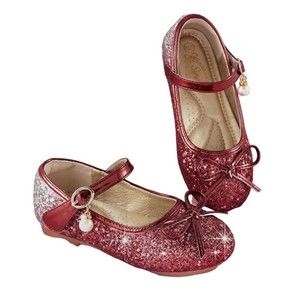 Girls Kids Flat Dress Shoes Size 11 Princess Shoes Wedding Party